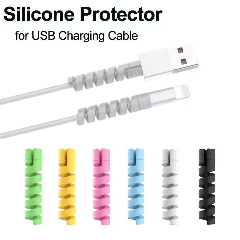 Phone Accessories Charger - 6/20 pezzi Proteggi Cavo in Silicone,