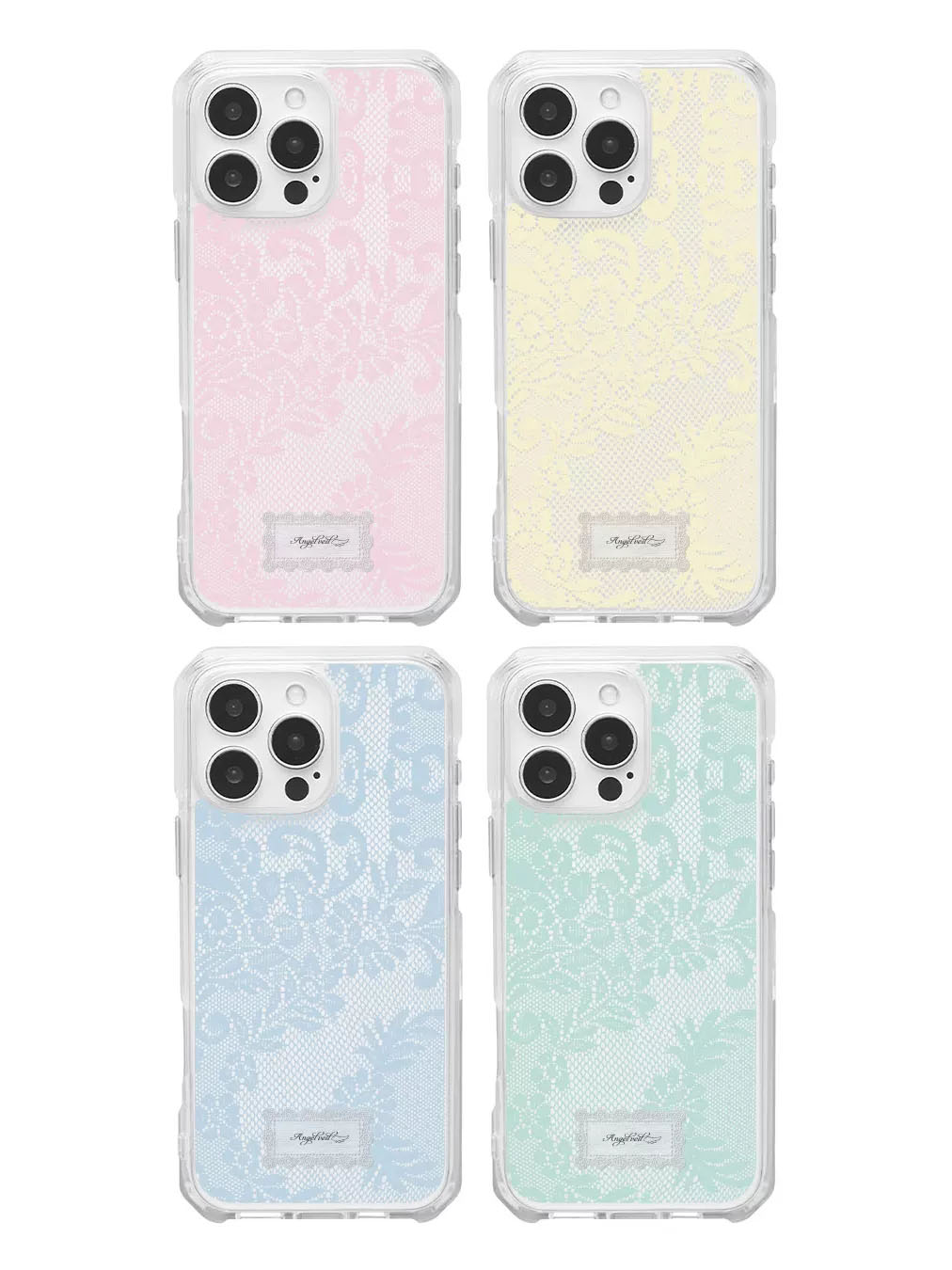 Phone Accessories For Girls - Cover Trasparente Coreana Ins con Pizzo