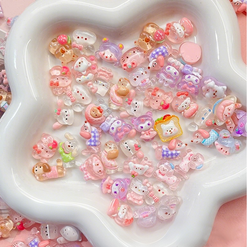Phone Accessories Clipart - 10-100 pezzi mini accessori in resina