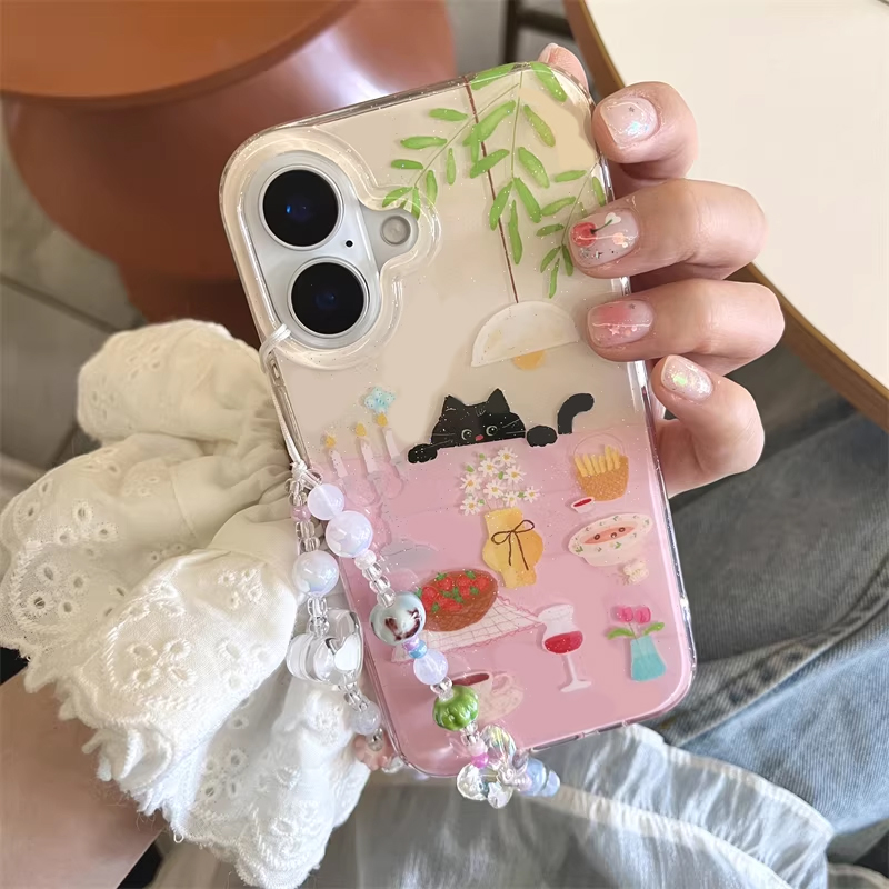 Cover Nera Creativa Y2K con Ga - Phone Accessories For Girls recensione e prezzo