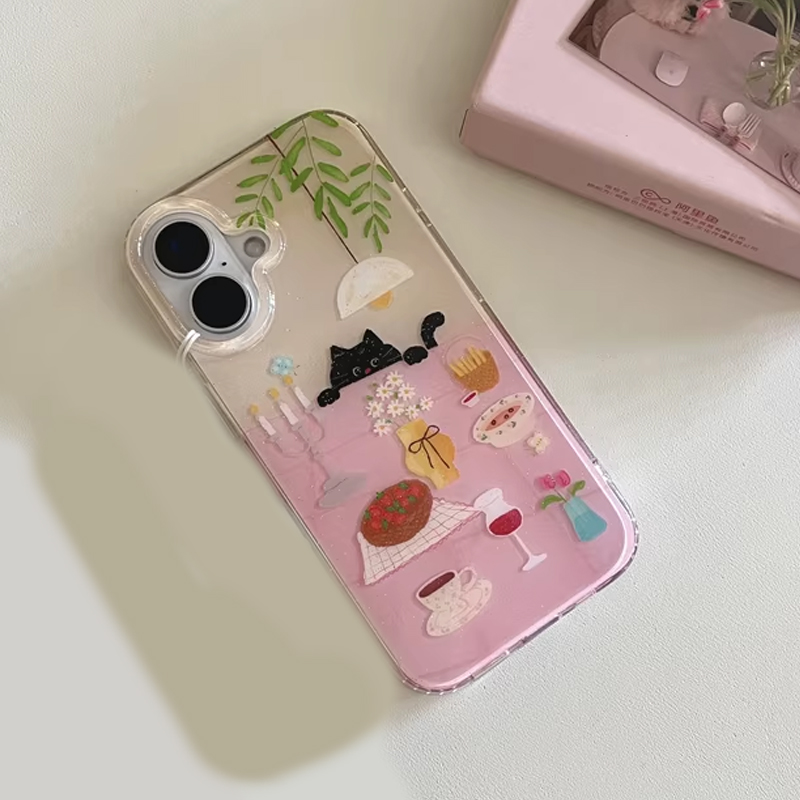 Cover Nera Creativa Y2K con Ga - Phone Accessories For Girls recensione e prezzo